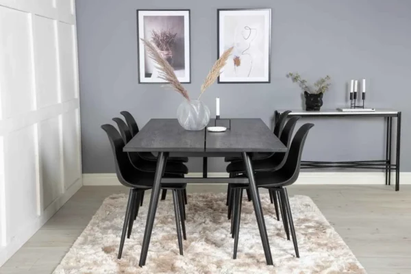 Matgrupp Sleek med stolarna Polar - Produktbild - Överblick