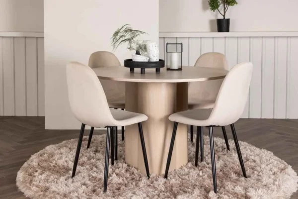 Matgrupp Olivia med 4st matstolar Polar - Produktbild - Överblick
