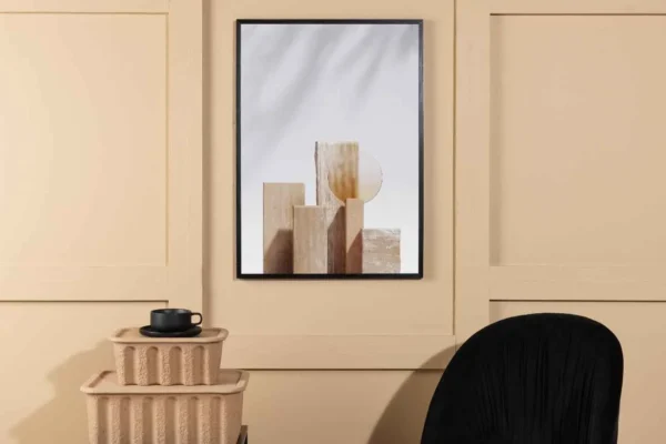 Wooden Blocks Poster - Miljöbild - Överblick