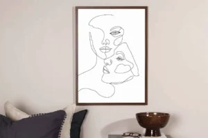Faces Poster - Miljöbild - Överblick