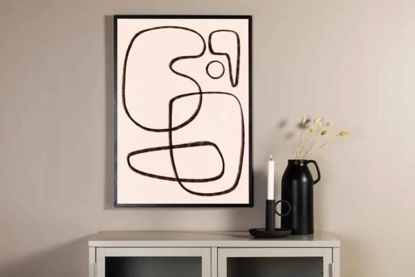 Line art Poster - Miljöbild - Överblick