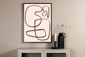 Line art Poster - Miljöbild - Överblick