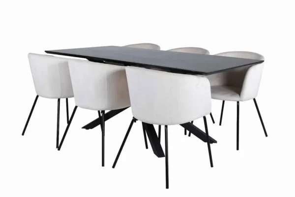 Matgrupp Piazza med stolarna Berit - Miljöbild - Överblick