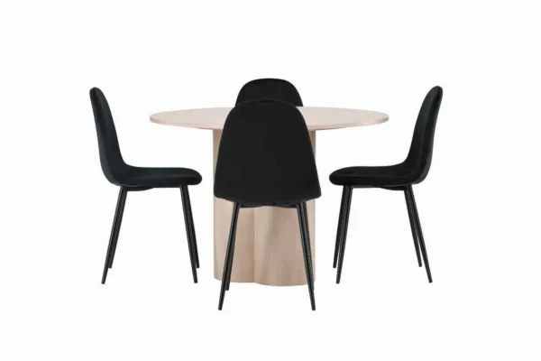Matgrupp Olivia med 4st matstolar Polar - Miljöbild - Bild 6